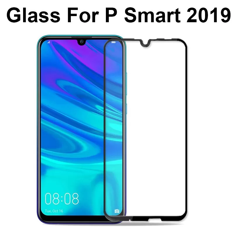 Huawei Psmart 2019 Full Glue Tempered Glass Black