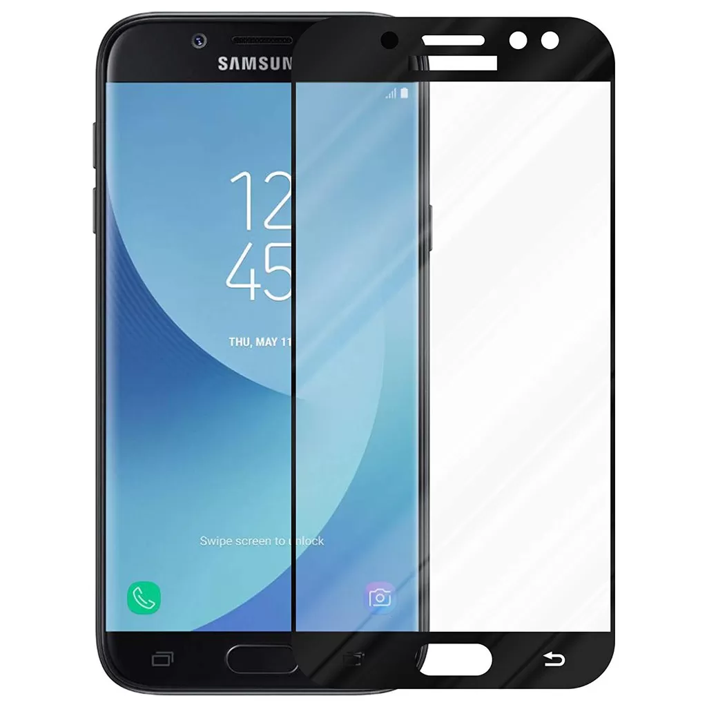 Samsung Galaxy J7 Pro Tempered Glass Black Screen Protector