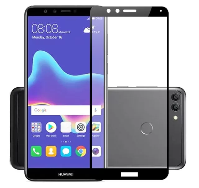 Huawei Y9 2018 Full Glue Tempered Glass
