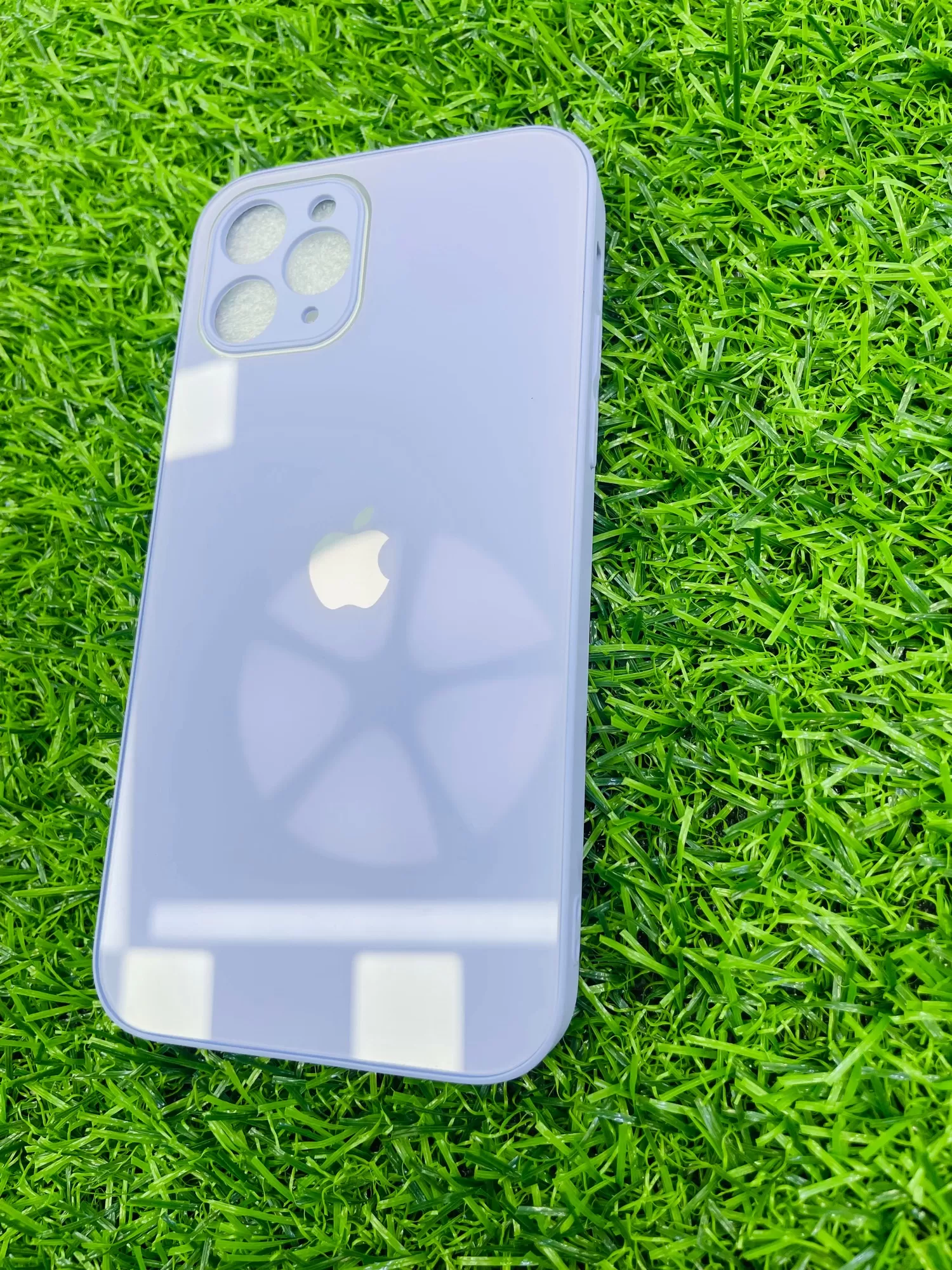 iPhone 11 Pro Max Light Blue Glass Back Cover