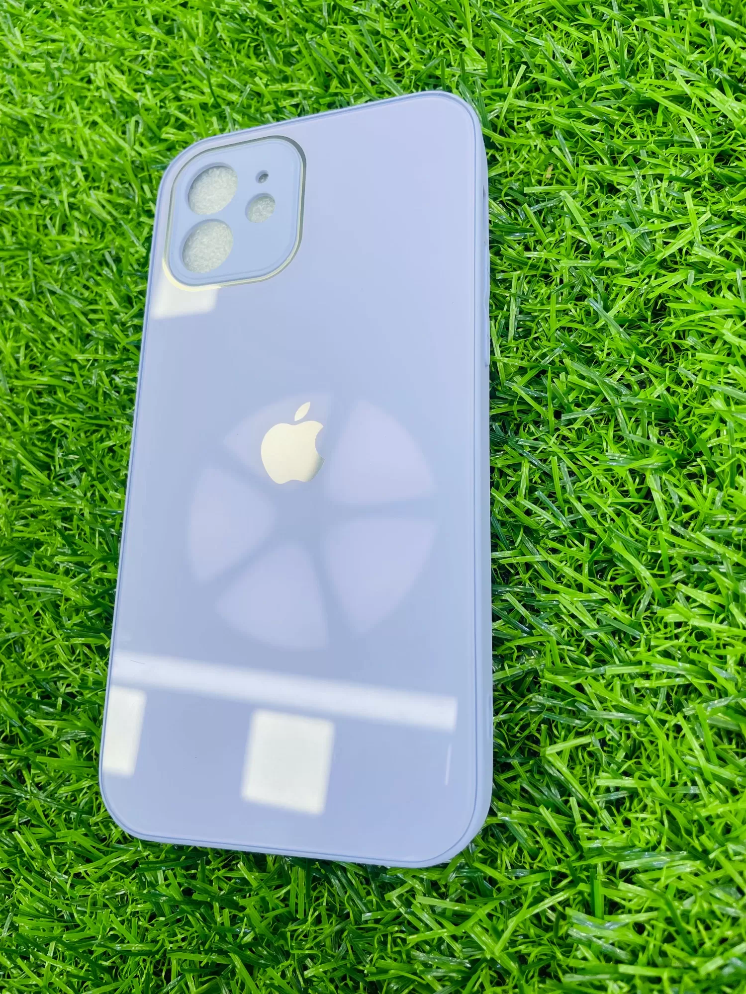Iphone 12 Light Blue Glass Back Cover