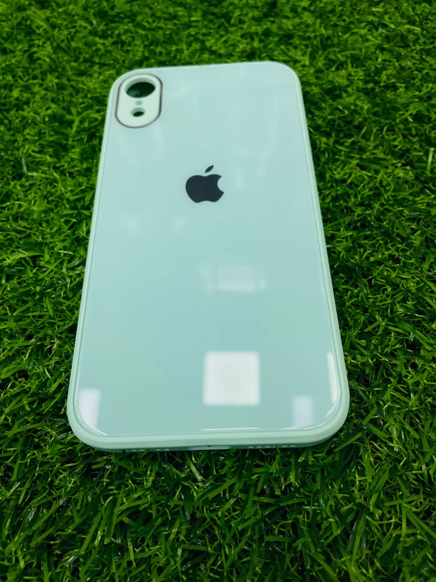 Apple iPhone XR Light Green Glass Back Cover