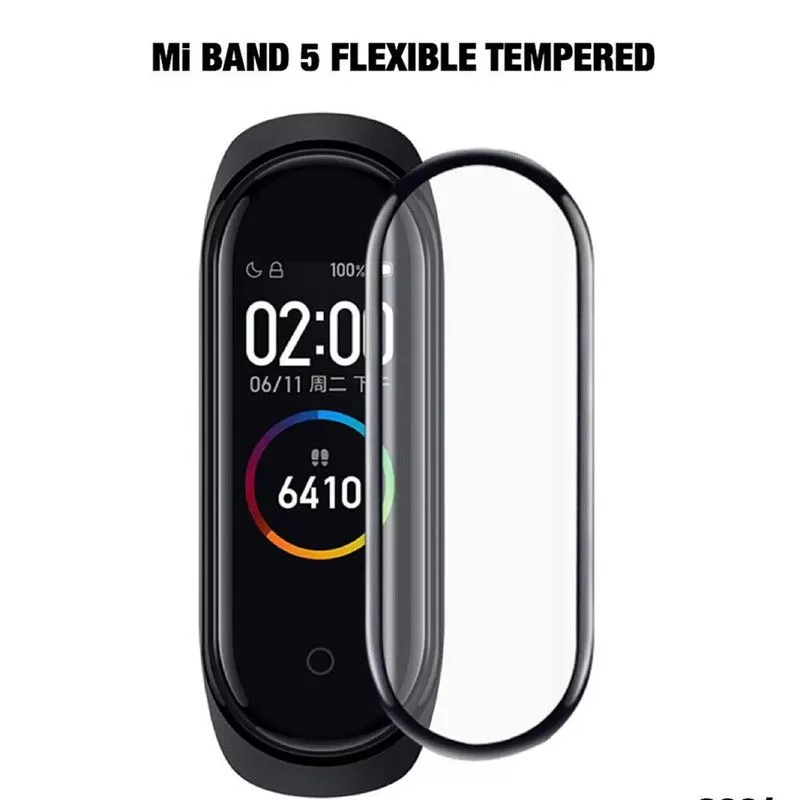 Mi Band 5 Flexible Tempered Glass