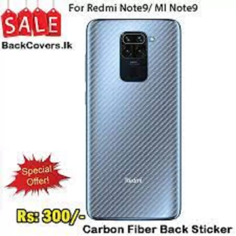 Redmi Note 9 Carbon Fiber Back Film
