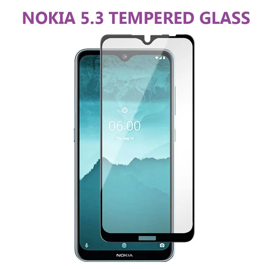 Nokia 5.3 Tempered Glass Screen Protector Black