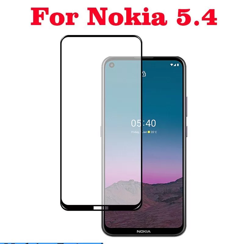 Nokia 5.4 Black Tempered Glass Screen Protector