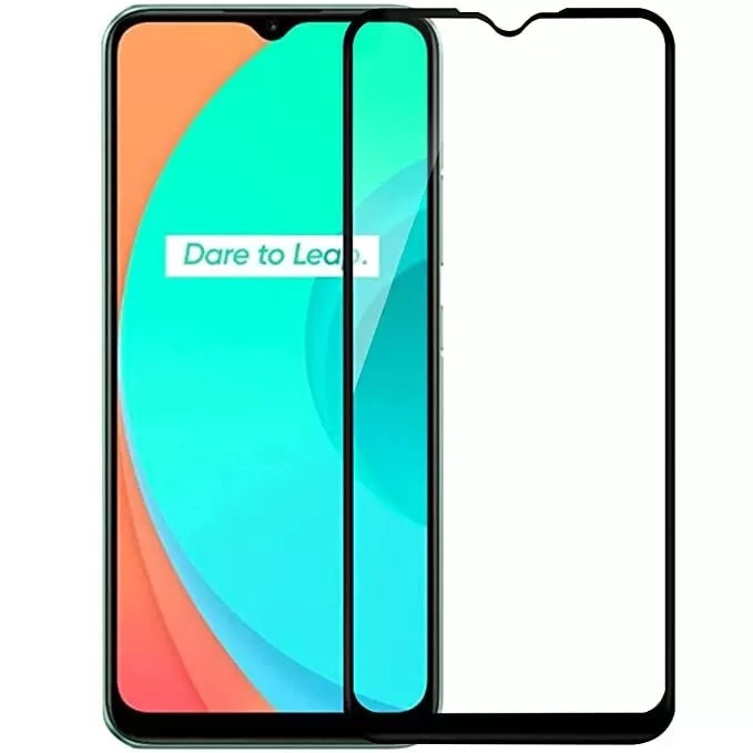 Realme C11 Tempered Glass Screen Protector Black Quality