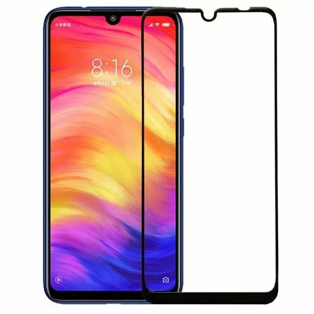 Redmi Note 7 Tempered Glass Screen Protector Black
