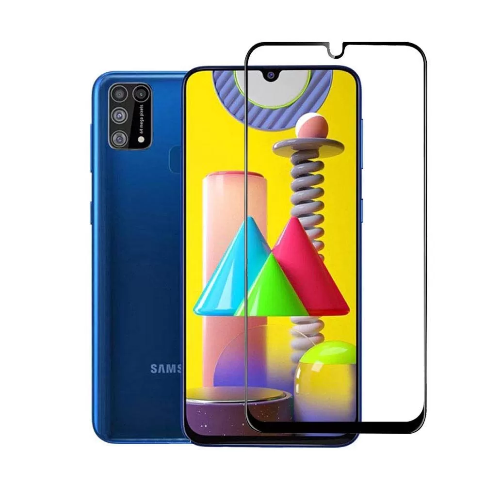 Samsung Galaxy M31 Tempered Glass Black Screen Protector
