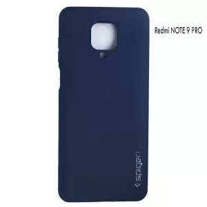 Spigen Redmi Note 9 Pro Blue Soft Rubber Cover