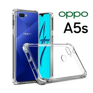 Oppo A5s Shock Proof Thick Transparent Soft Back Cover