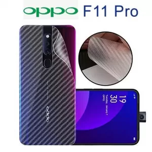 Oppo F11 Pro Clear Carbon Fiber Pattern Back Film