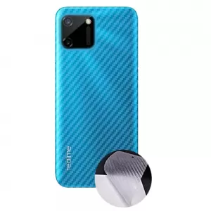 Realme C11 Clear Carbon Fiber Pattern Back Film