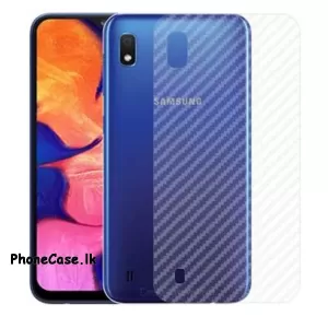 Samsung A10 Clear Carbon Fiber Pattern Back Film
