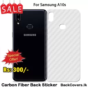 Samsung A10S Clear Carbon Fiber Pattern Back Film