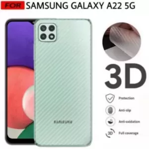 Samsung A22 5G Clear Carbon Fiber Pattern Back Film