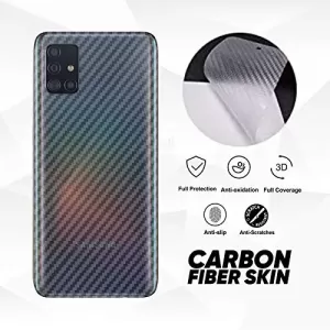 Samsung A51 Clear Carbon Fiber Pattern Back Film