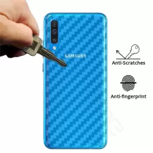 Samsung A7 2018 Clear Carbon Fiber Pattern Back Film