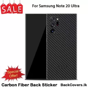 Samsung Galaxy Note Clear Carbon Fiber Pattern Back Film