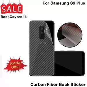Samsung Galaxy S9 Plus Clear Carbon Fiber Pattern Back Film