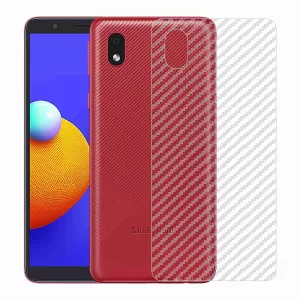 Samsung M01 Core A0 Clear Carbon Fiber Pattern Back Film