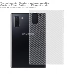 Samsung Note 10 Clear Carbon Fiber Pattern Back Film