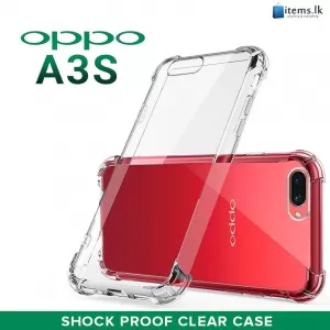 Oppo A3s Clear Shock Proof Soft Back Cover