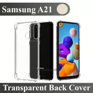 Samsung Galaxy A21 Clear Shock Proof Back Cover