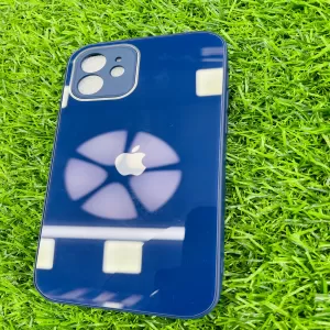 Iphone 12 Dark Blue Glass Back Cover