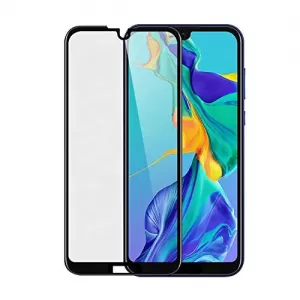 Huawei Y5 2019 Full Glue Tempered Glass Screen Protector Black
