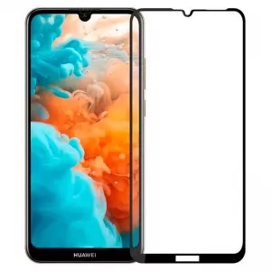 Huawei Y7 2019 Full Glue Tempered Glass Black High Quality