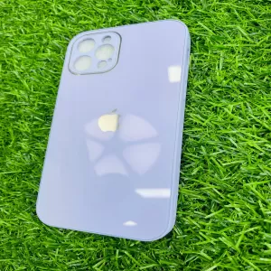 iPhone 12 Pro Light Blue Glass Back Cover