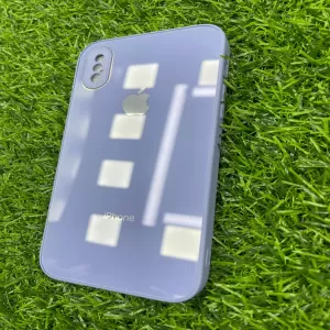 Iphone X Light Blue Glass Back Cover