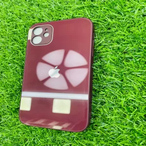 iPhone 11 Glass Back Cover with Shockproof Frame