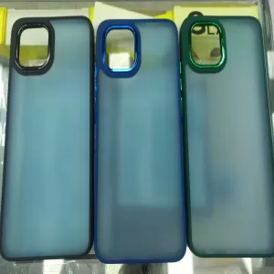 Mi A1 Black Hard Cam Line Back Cover