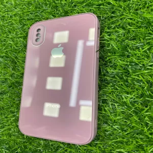 Iphone Xs Pink Glass Back Cover
