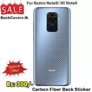 Redmi Note 9 Carbon Fiber Back Film