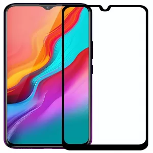 Infinix Hot 8 Black Quality Tempered Glass