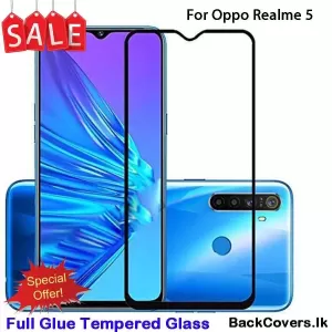 Realme 5 Black Tempered Glass Screen Protector