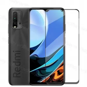 Redmi 9t Black Quality Tempered Glass Screen Protector
