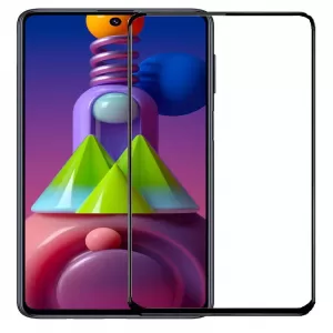 Samsung Galaxy M51 Tempered Glass Black Screen Protector