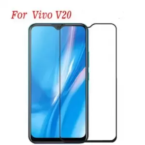 Vivo V20 Tempered Glass Black Quality Screen Protector