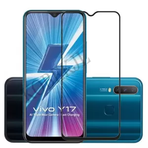Vivo Y17 Tempered Glass Screen Protector Black Quality