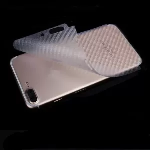 Apple iPhone 7 Plus White Carbon Fiber Pattern Back Film