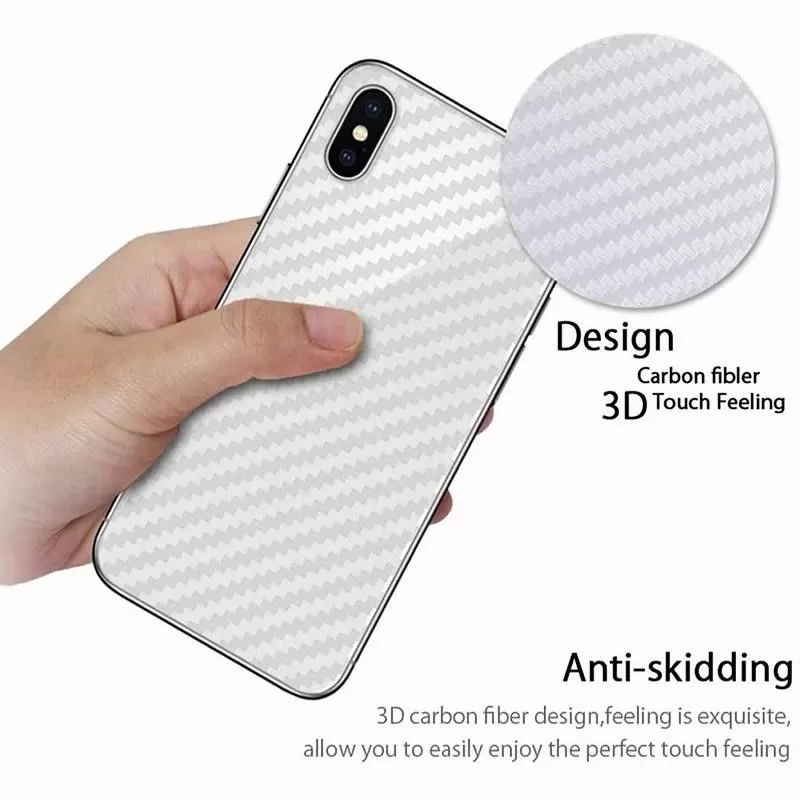 iPhone Xs Max Carbon Fiber Pattern Back Film