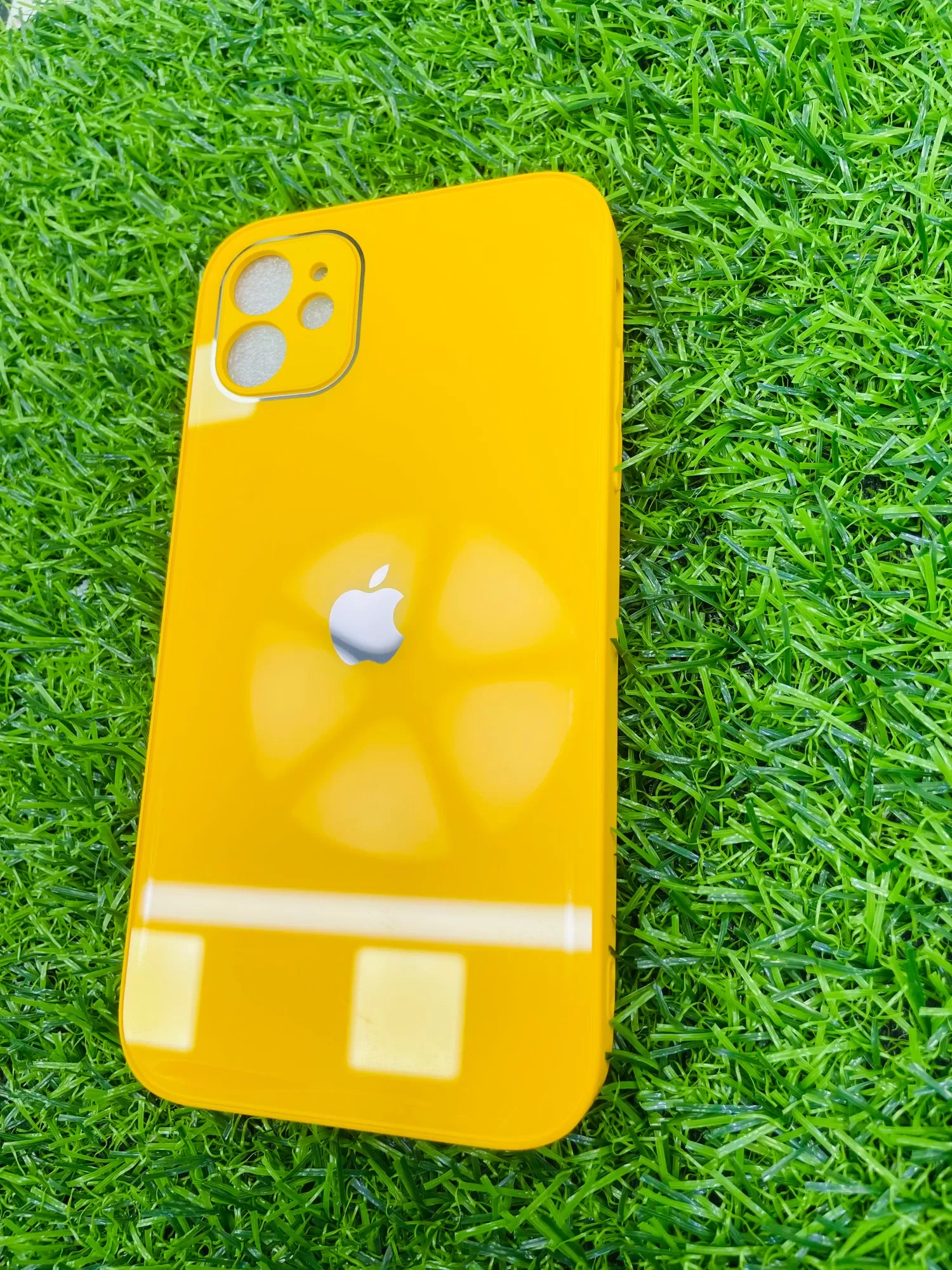 Apple iPhone 11 Glass Back Cover with Shockproof Frame