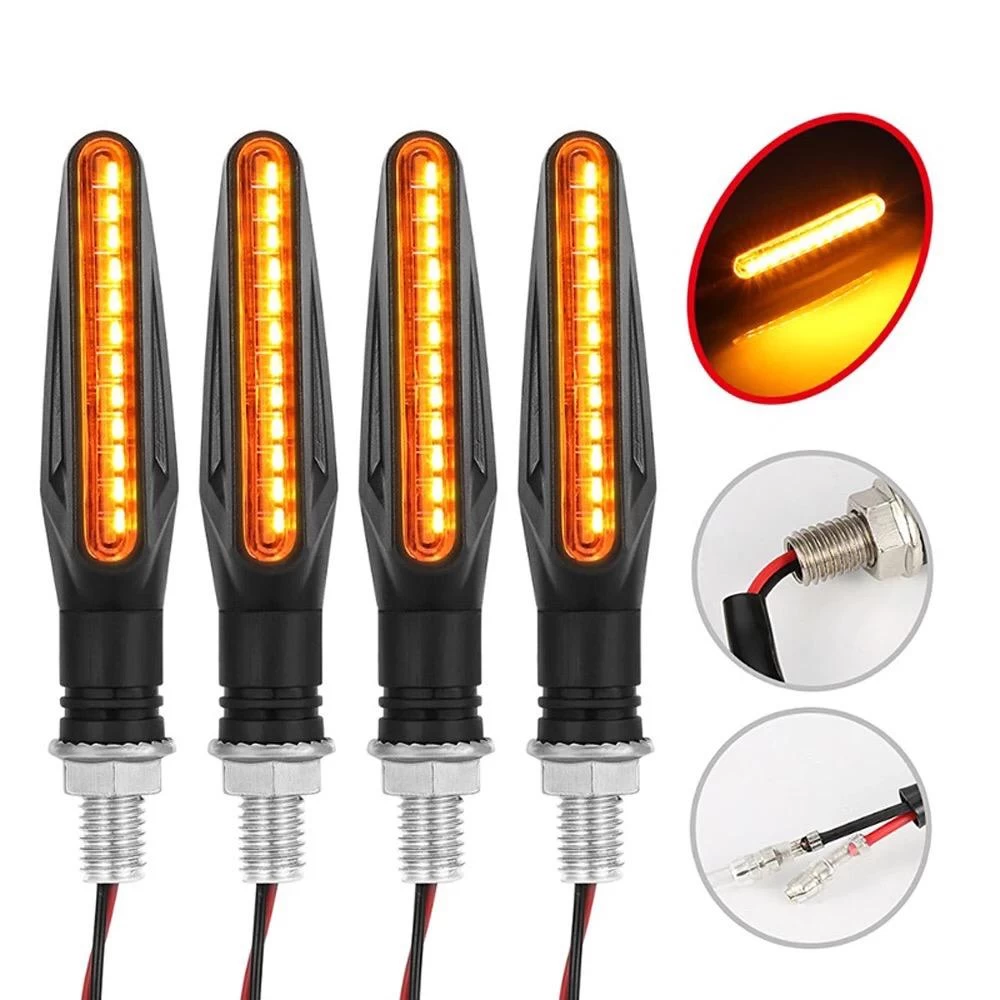 Generic 2 pcs LED Motorcycle Turn Running Signals - image 4