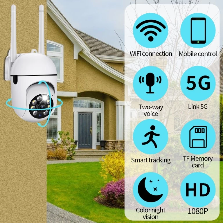 Generic 2MP WiFi 5G Dual Band AI Sensor Two Way Camera - image 2