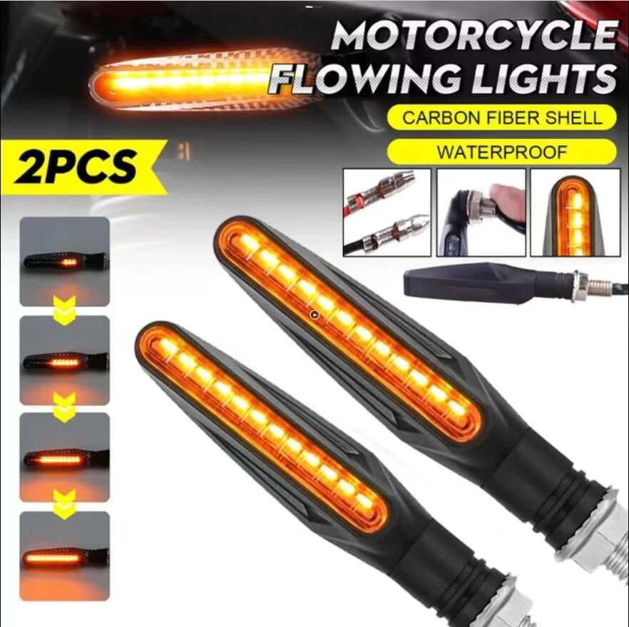 Generic 4pcs LED Motorcycle Turn Running Signals Lights - image 3