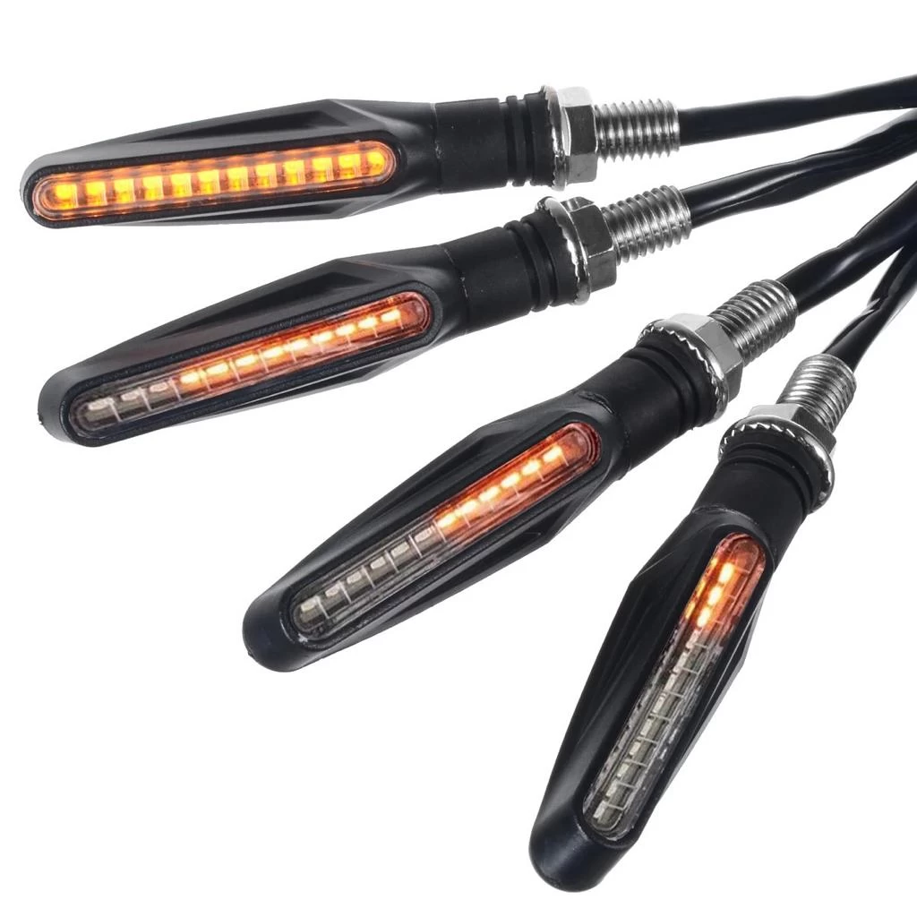 Generic 4pcs LED Motorcycle Turn Running Signals Lights - image 5